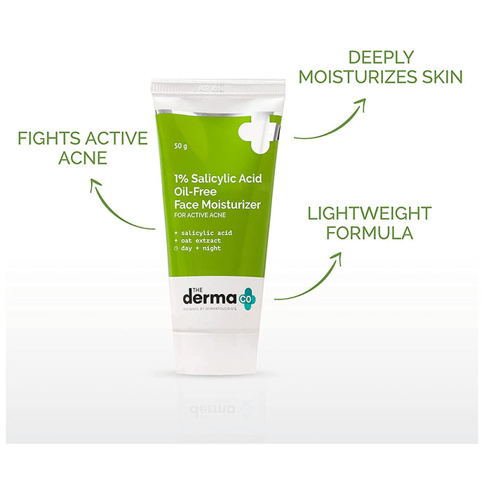 The Derma Co 1% Salicylic Acid Oil Free Moisturizer | For Active Acne