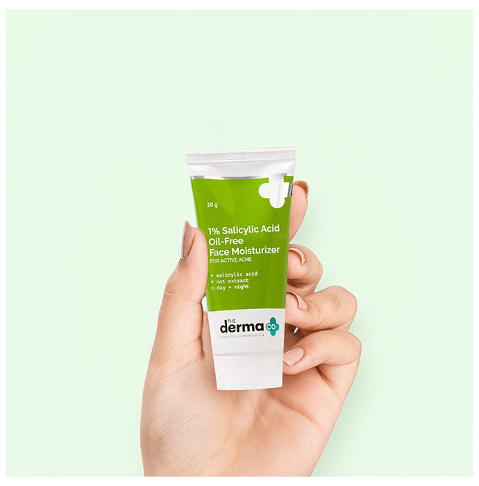 The Derma Co 1% Salicylic Acid Oil Free Moisturizer | For Active Acne