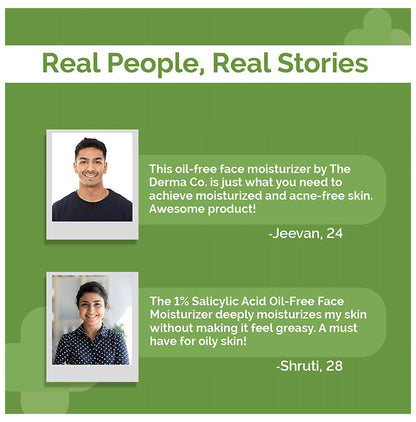 The Derma Co 1% Salicylic Acid Oil Free Moisturizer | For Active Acne