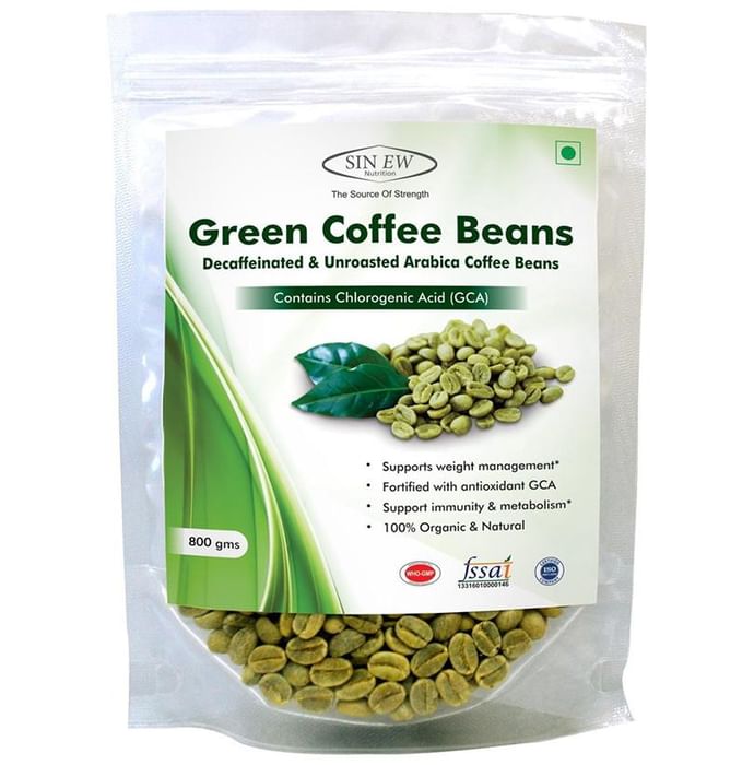 Sinew Nutrition Green Coffee Beans (800gm Each) - Classic Derma