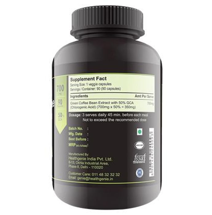 Sinew Nutrition Green Coffee Beans Extract 700mg Capsule