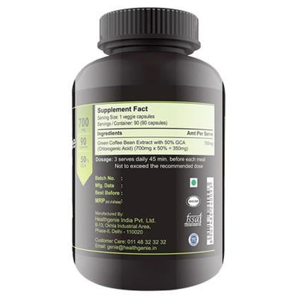 Sinew Nutrition Green Coffee Beans Extract 700mg Capsule