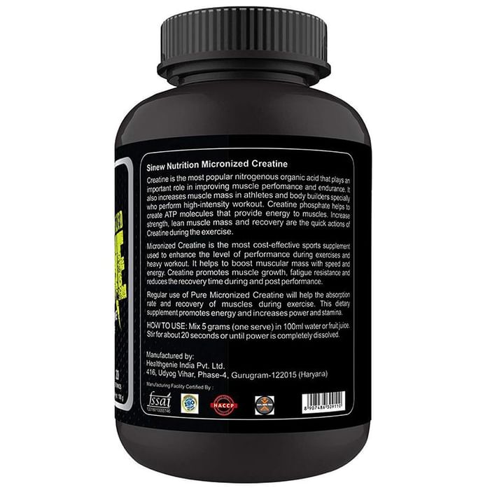 Sinew Nutrition Micronised Creatine Powder Unflavoured