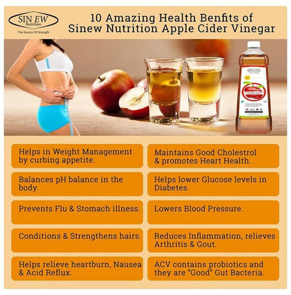 Sinew Nutrition Raw Apple Cider Vinegar