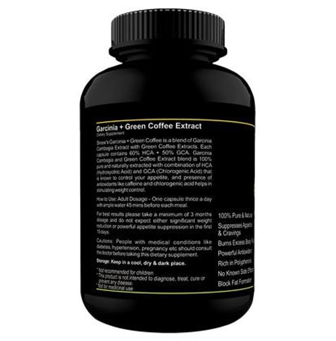 Sinew Nutrition Weight Management Combo 750mg (Garcinia Cambogia and Green Coffee Bean Extract)