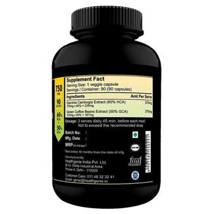 Sinew Nutrition Weight Management Combo 750mg (Garcinia Cambogia and Green Coffee Bean Extract)