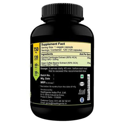 Sinew Nutrition Weight Management Combo 750mg (Garcinia Cambogia and Green Coffee Bean Extract)