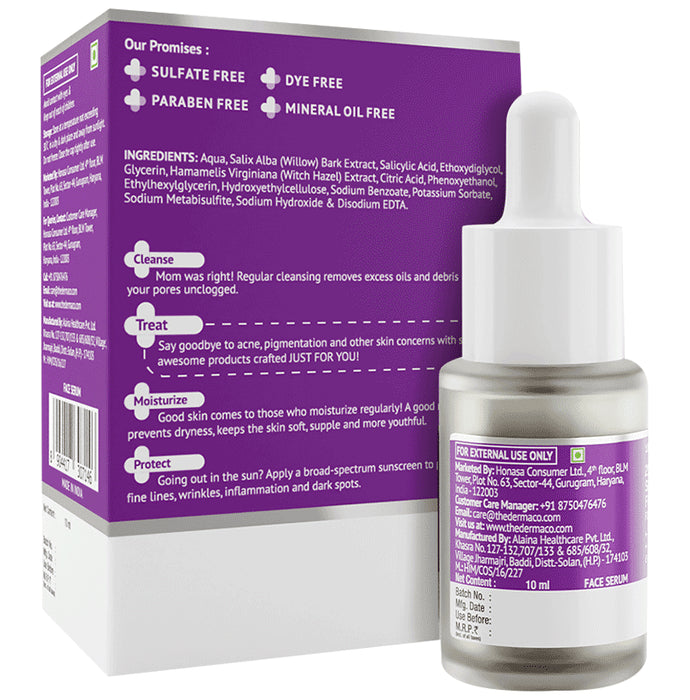 The Derma Co 2% Salicylic Acid Face Serum | For Active Acne