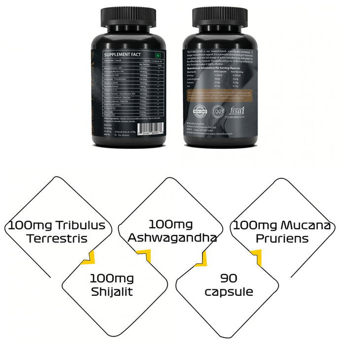 Vitaminhaat Testoxe Testosterone Booster 750mg Capsule