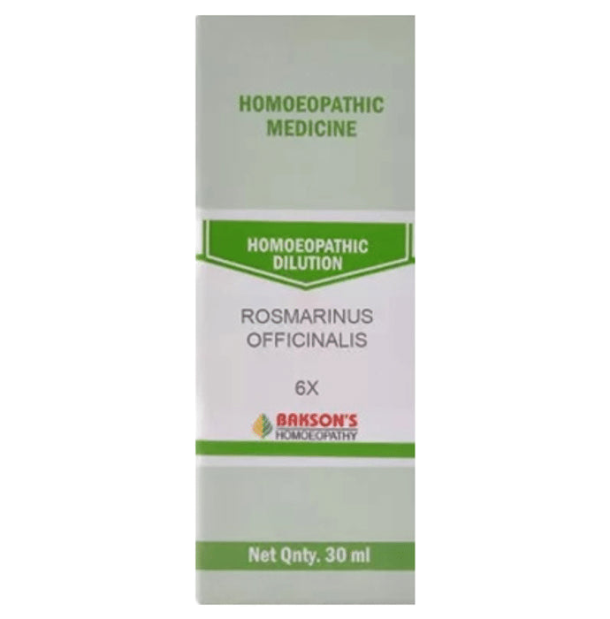 Bakson's Homeopathy Rosmarinus Officinalis Dilution 6X - Classic Derma