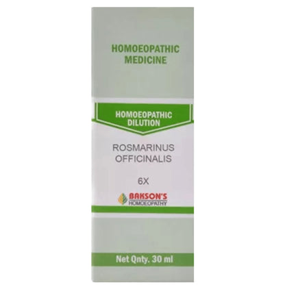 Bakson's Homeopathy Rosmarinus Officinalis Dilution 6X - Classic Derma