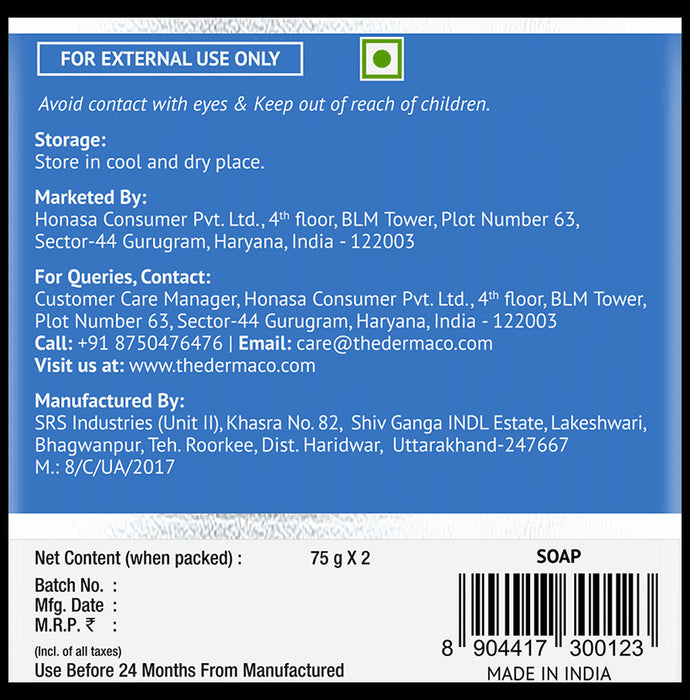 The Derma Co Kojic Acid + Glutathione Daily Syndet Soap (75gm Each)