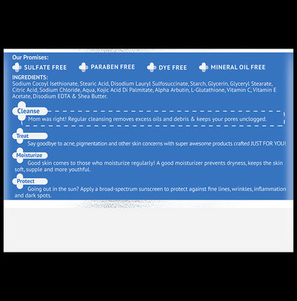 The Derma Co Kojic Acid + Glutathione Daily Syndet Soap (75gm Each)