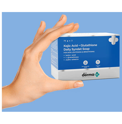 The Derma Co Kojic Acid + Glutathione Daily Syndet Soap (75gm Each)