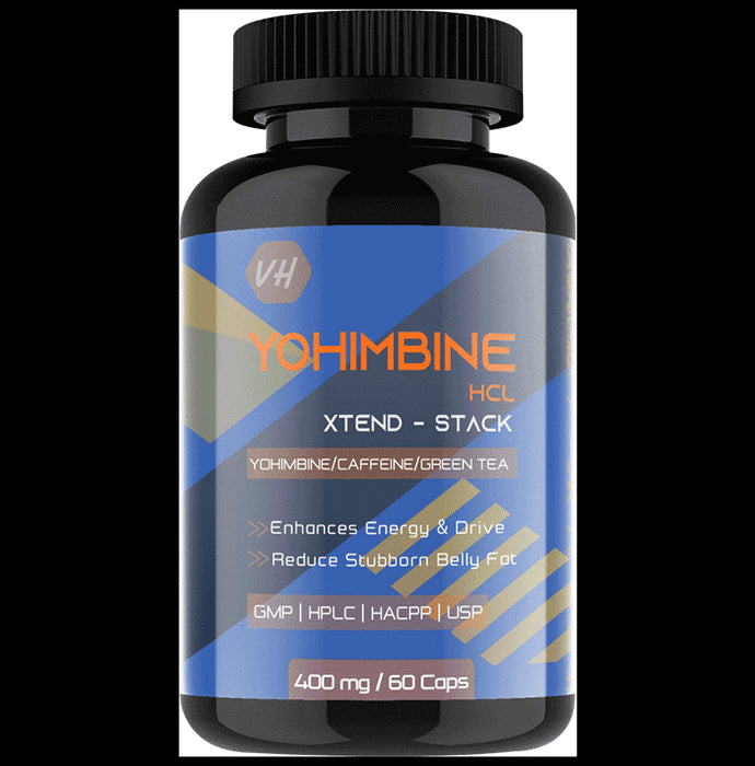 Vitaminhaat Yohimbine HCL Xtend-Stack 400mg Capsule - Classic Derma