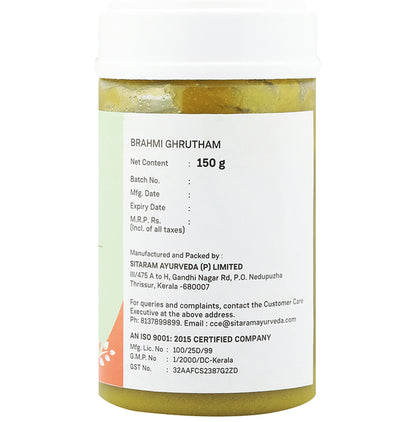 Sitaram Ayurveda Brahmi Ghrutham