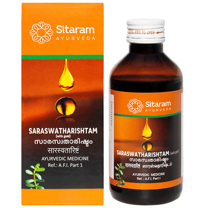 Sitaram Ayurveda Saraswatharishtam(With Gold) - Classic Derma