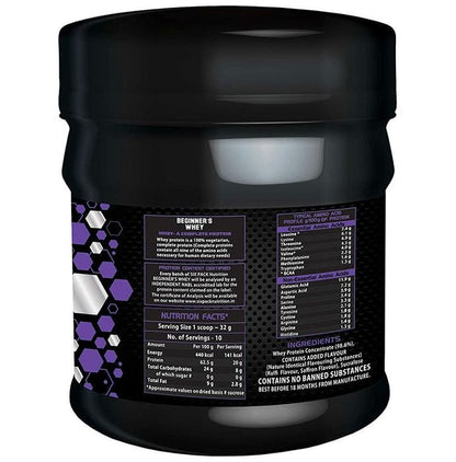 Sixpack Nutrition Beginner's Whey Protein Concentrate Powder Kesar Kulfi