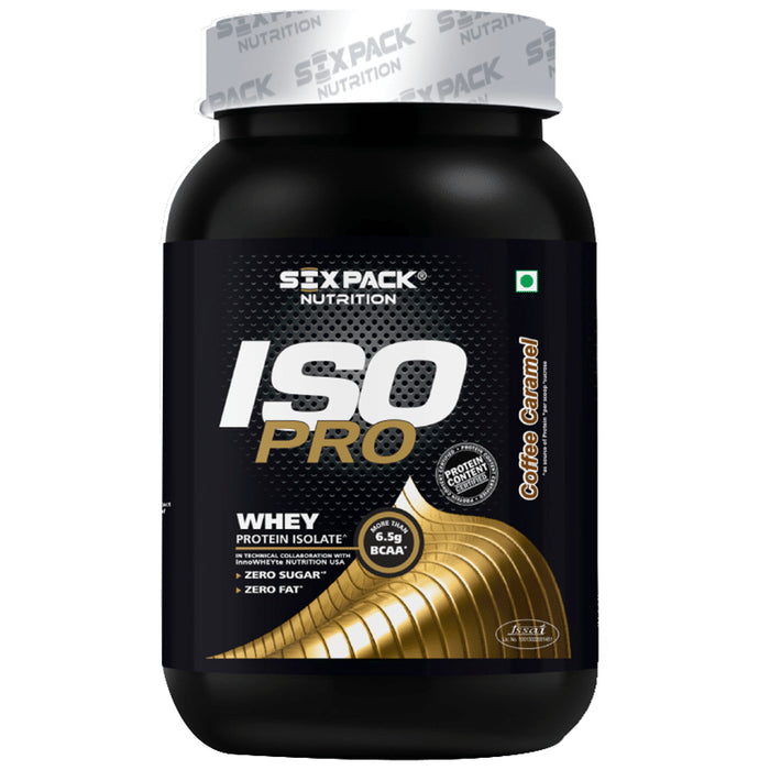 Sixpack Nutrition Iso Pro 100% Whey Protein Isolate Powder Coffee Caramel - Classic Derma