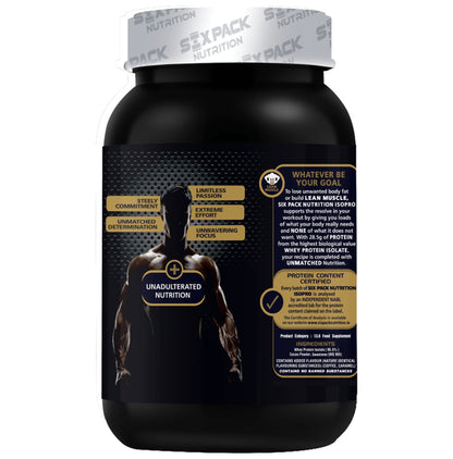 Sixpack Nutrition Iso Pro 100% Whey Protein Isolate Powder Coffee Caramel