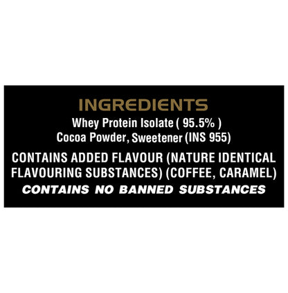 Sixpack Nutrition Iso Pro 100% Whey Protein Isolate Powder Coffee Caramel