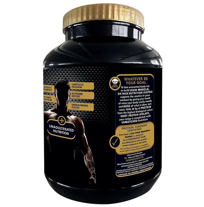 Sixpack Nutrition Iso Pro 100% Whey Protein Isolate Powder Vanilla Berry Cream