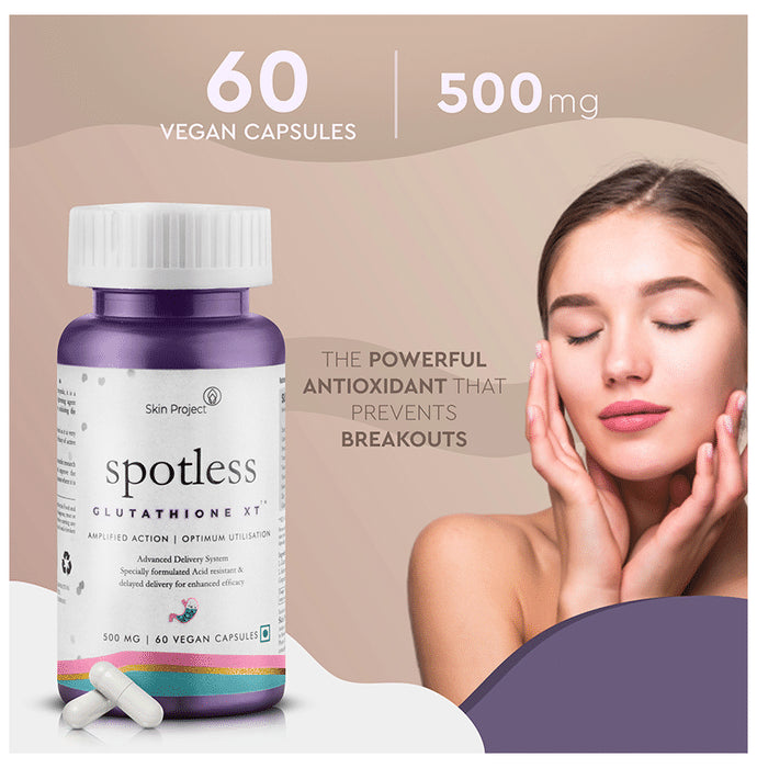 Skin Project Spotless Glutathione XT 500mg Vegan Capsule