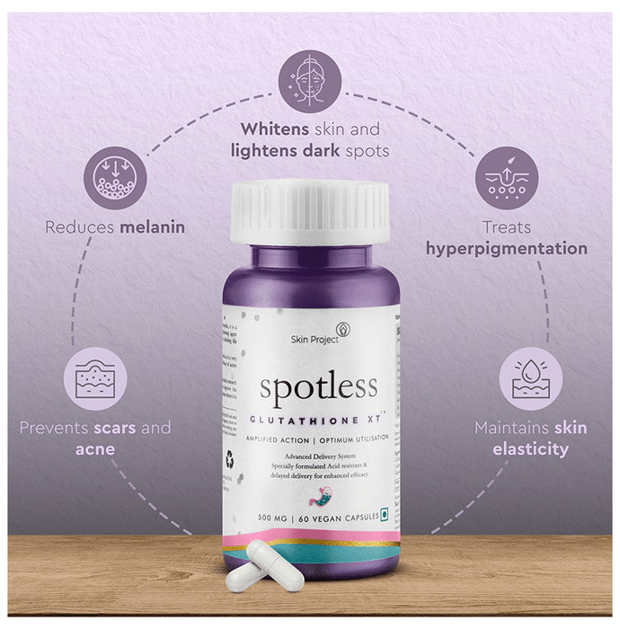 Skin Project Spotless Glutathione XT 500mg Vegan Capsule
