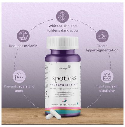 Skin Project Spotless Glutathione XT 500mg Vegan Capsule