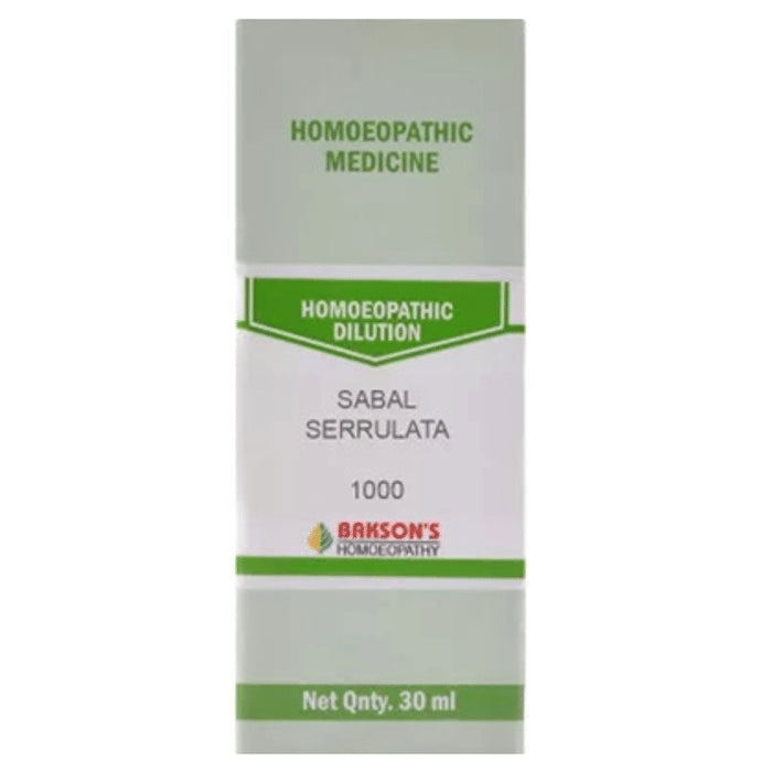 Bakson's Homeopathy Sabal Serrulata Dilution 1000 CH - Classic Derma