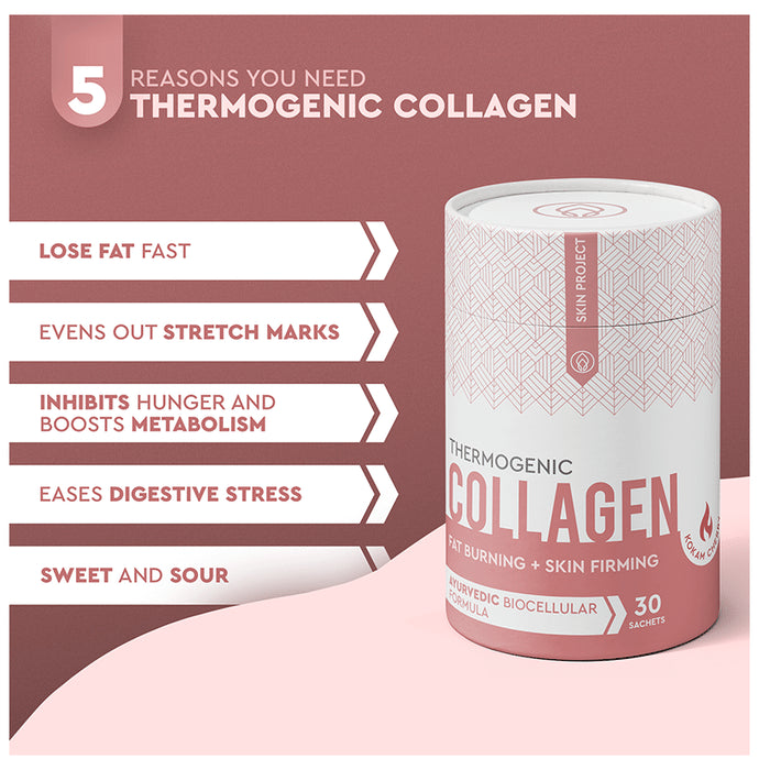 Skin Project Thermogenic Collagen Powder Sachet Kokam Cherry