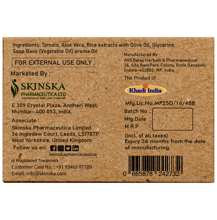 Skinska Naturals Soap Aloe Vera, Almond Milk & Vitamin-E
