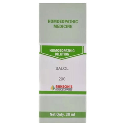 Bakson's Homeopathy Salol Dilution 200 - Classic Derma