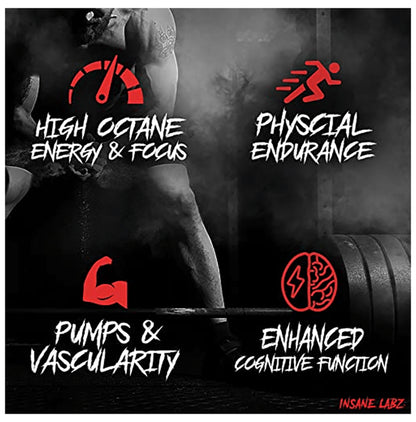 Insane Labz Psychotic Infused Pre-Workout Power House Powder Hawaiian Orange