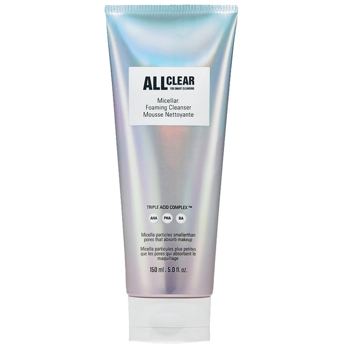 The Face Shop All Clear Micellar All-In-One Cleansing Foam With Hyaluronic Acid, Aha & Pha, Makeup Remover Face Washd - Classic Derma