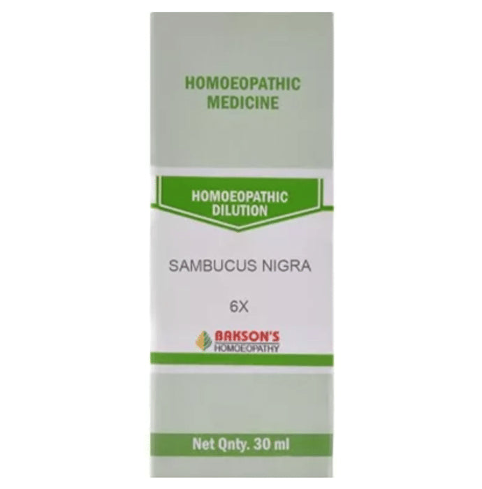 Bakson's Homeopathy Sambucus Nigra Dilution 6X - Classic Derma