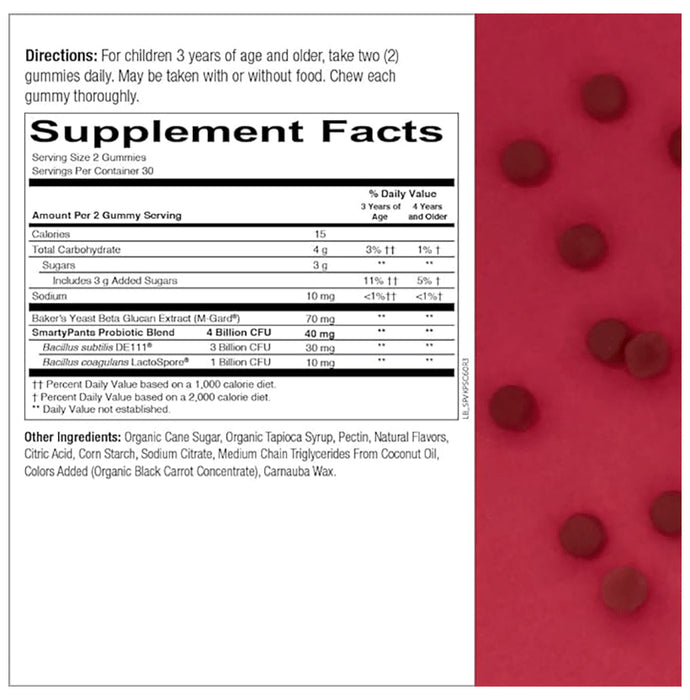 Smarty Pants Kid Prebiotic and Probiotic Gummy