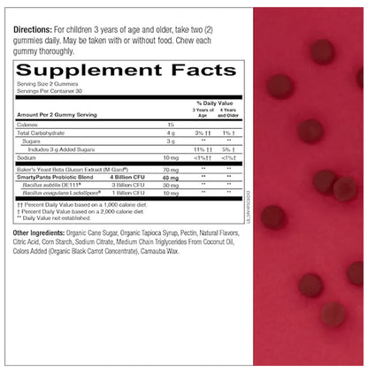 Smarty Pants Kid Prebiotic and Probiotic Gummy