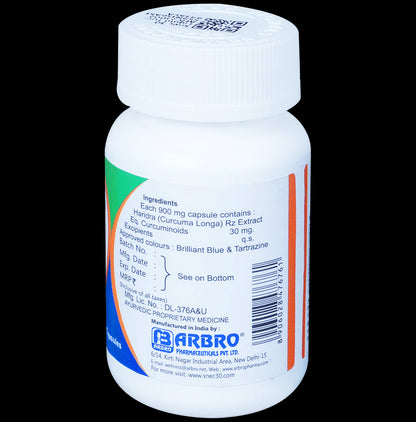 Snec 30 Liquid Turmeric Curcumin Capsule US Patent | Supports Joint, Heart & Brain Health