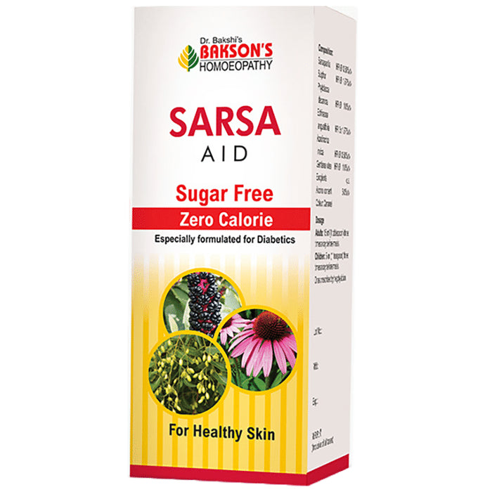 Bakson's Homeopathy Sarsa Aid Syrup Sugar Free - Classic Derma