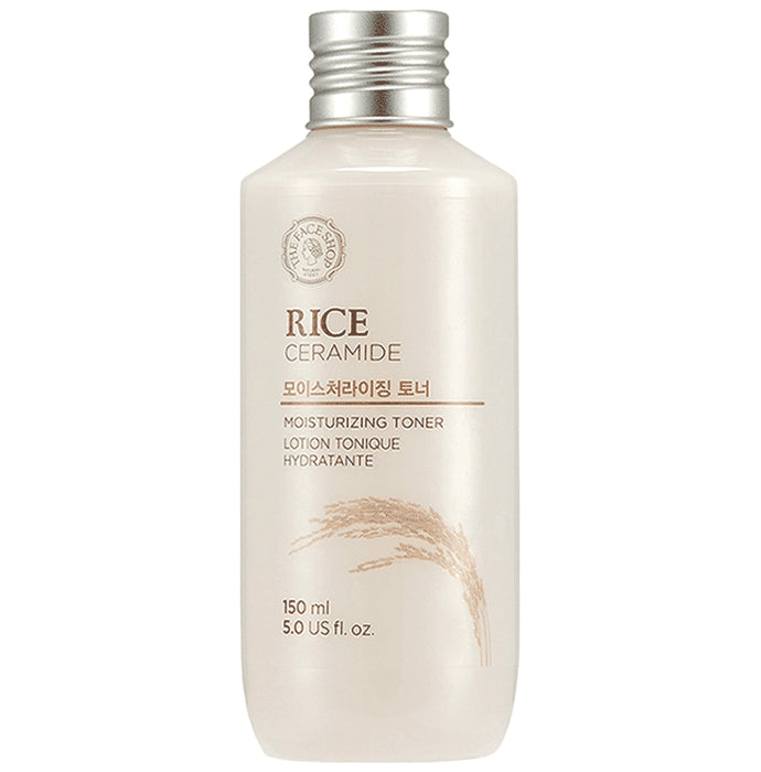 The Face Shop Rice & Ceramide Moisturizing Toner, Face Toner To Moisturize & Brighten Skin - Classic Derma