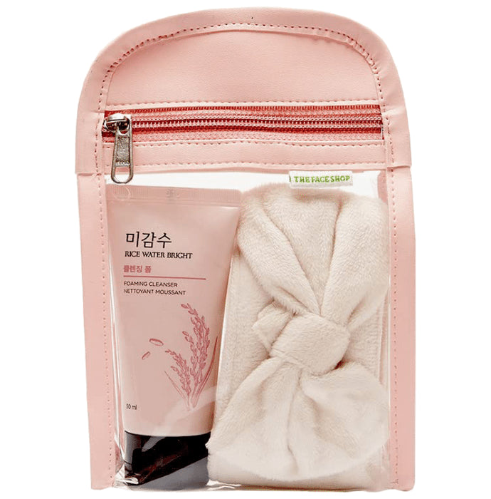 The Face Shop Rice Water Bright Foaming Cleanser, Face Wash For Glowing Skin & Even Skin Tone - Classic Derma