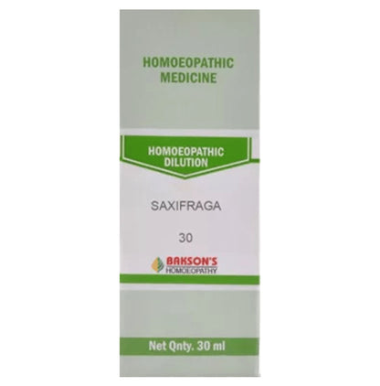 Bakson's Homeopathy Saxifraga Dilution 30 - Classic Derma