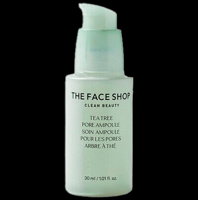 The Face Shop Tea Tree Pore Ampoule With Ip- Bha, Pha & Hyaluronic Acid, Face Serum That Minimizes Pores In 4 Weeks - Classic Derma