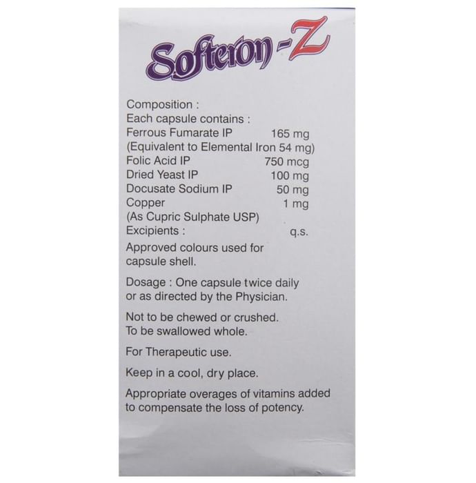 Softeron -Z Haematinic Capsule