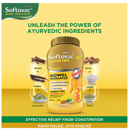 Softovac -SF Bowel Regulator Powder | For Constipation, Digestion & Liver Care | Stomach Care | Sugar-free