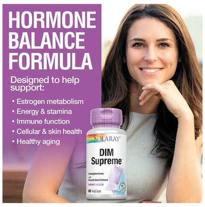 Solaray Dim Supreme Vegcap | For Women's Health