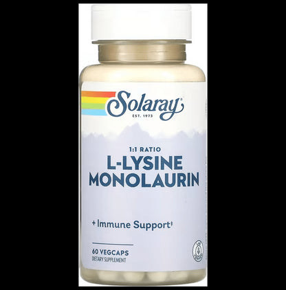 Solaray L-Lysine Monolaurin 1:1 Ratio Vegcaps - Classic Derma