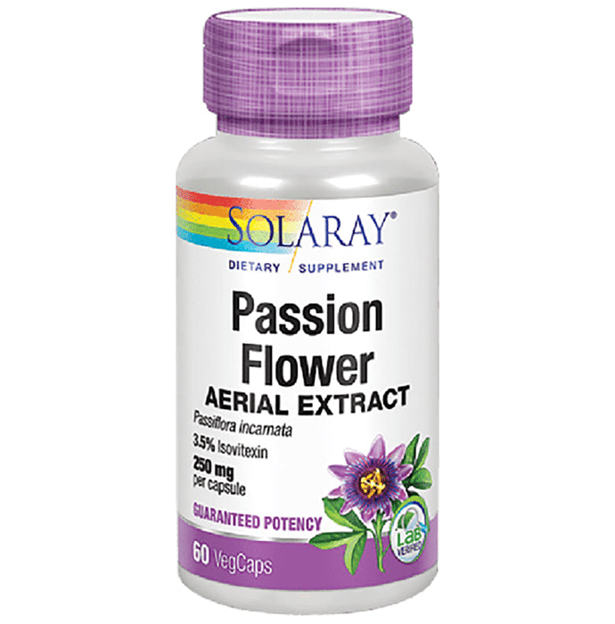 Solaray Passion Flower Aerial Extract 250mg Veg Cap - Classic Derma