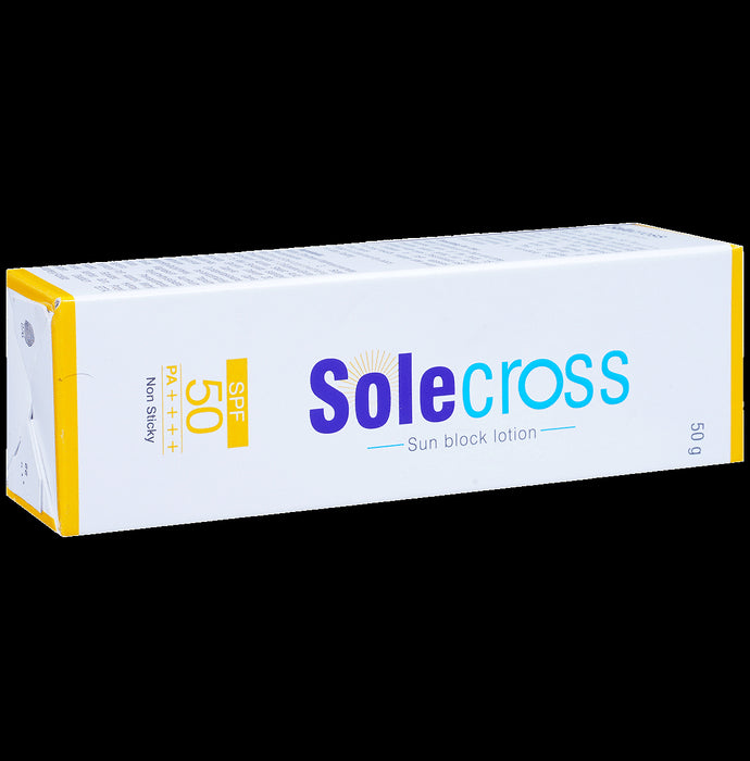 Solecross Sun Block Sunscreen Lotion | SPF 50 PA++++ for UVA/UVB Protection